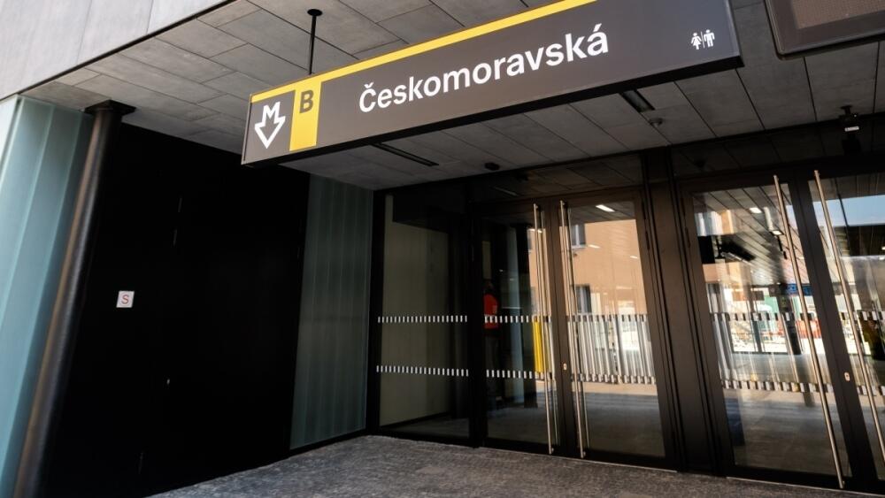 Stanice metra Českomoravská v novém designu, foto: SYNER